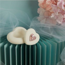 Bomboniera Cuore portagioie Rosa