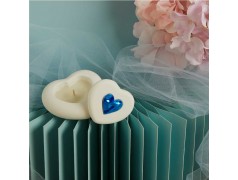 Candela Bomboniera con Cuore Azzurro