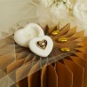 Candela Bomboniera con Cuore Oro