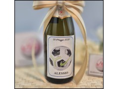 Mini Bottiglie di prosecco con etichetta da Calcio