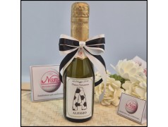 Mini Bottiglie di prosecco con etichetta Alfabeto da Calcio