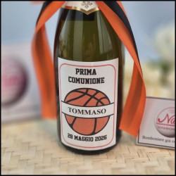Mini Bottiglie di prosecco con etichetta a Tema Basket