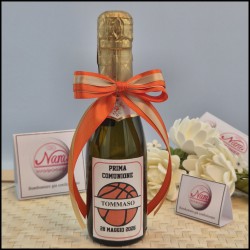 Mini Bottiglie di prosecco con etichetta a Tema Basket