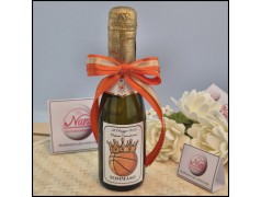 Mini Bottiglie di prosecco con etichetta con Palla da Basket