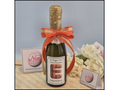 Mini Prosecco Maschio Tema Basket con iniziali a tema