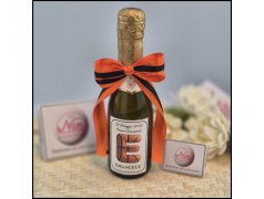 Mini Prosecco Maschio Tema Basket con iniziali a tema