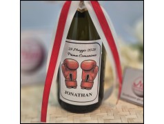 Mini Bottiglie di prosecco a tema Pugilato