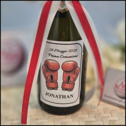 Mini Bottiglie di prosecco a tema Pugilato