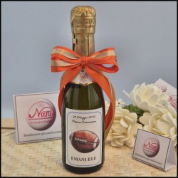 Mini Bottiglie di prosecco a tema Rugby