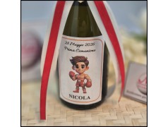 Mini Bottiglie di prosecco con Pugile Bambino