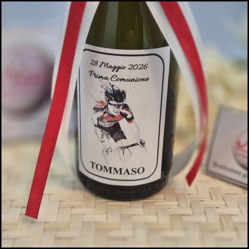 Bomboniera pensionato Ciclismo Bottigliette personalizzate