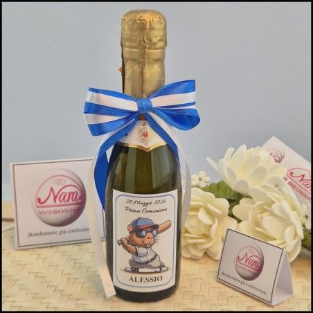 Bottiglie di prosecco Piccole a tema Baseball