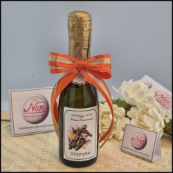Mini Bottiglie di prosecco a tema Motocross