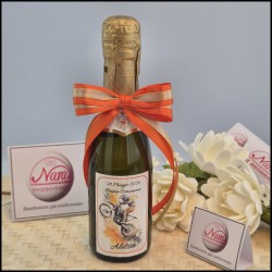 Bomboniere Prosecco a tema Motocross