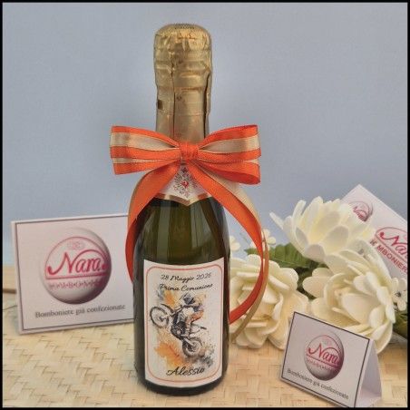Bomboniere Prosecco a tema Motocross