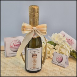 Mini Bomboniere Prosecco Con Bimbo che fa la comunione