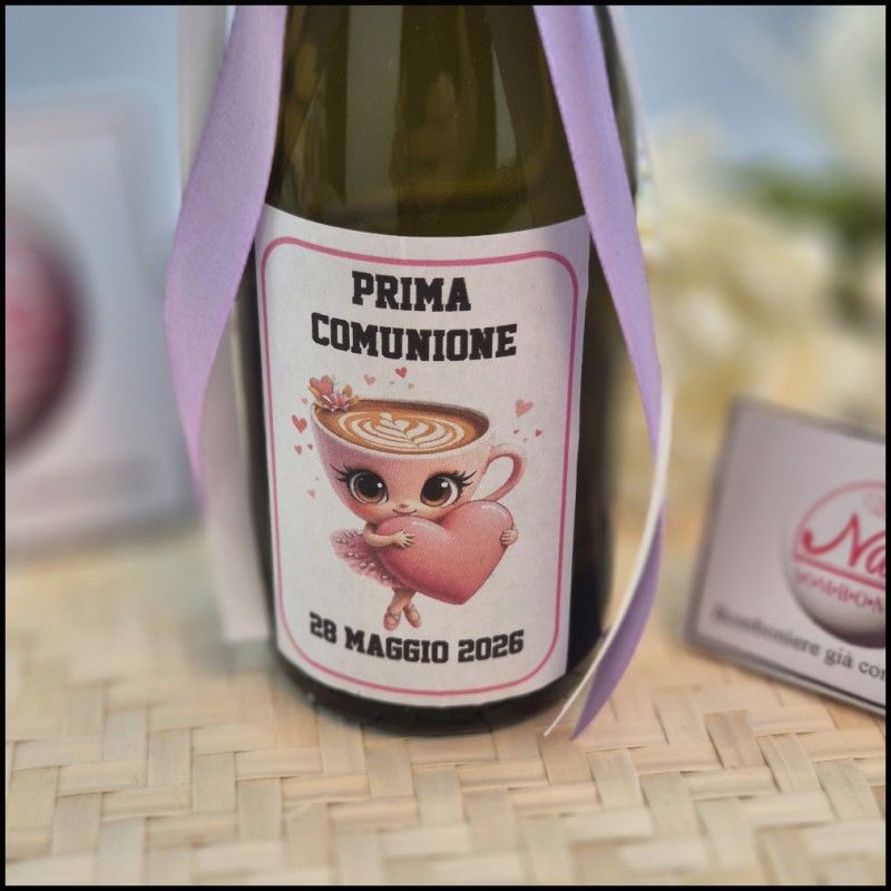 Bomboniere mini bottigliedi Prosecco Ballerina Cappuccina