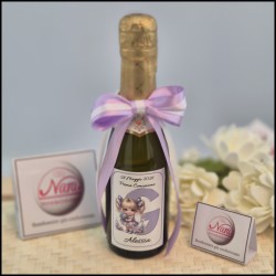 Mini Bomboniere di Prosecco Con Alfabeto per Bambine