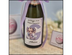 Mini Bomboniere di Prosecco Con Alfabeto per Bambine