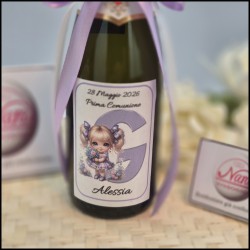 Mini Bomboniere di Prosecco Con Alfabeto per Bambine