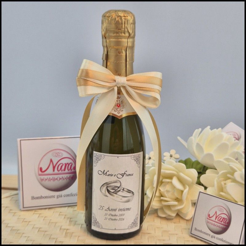 Mini Bomboniere di Prosecco per 25° anniversario