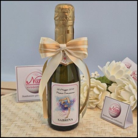 Bomboniere Ginnastica Artistica Mini Bottiglie di Prosecco a tema