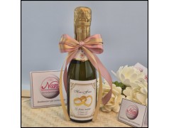 Mini Bottiglie di Prosecco Bomboniere per Nozze oro