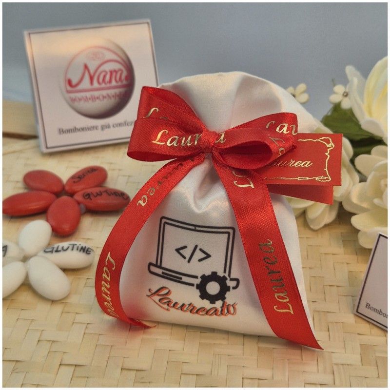 Sacchettino Bomboniera per Laurea in Ingegneria Informatica