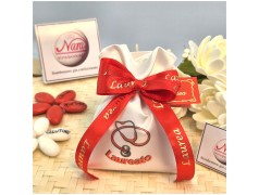 Bomboniera Laurea in Medicina sacchettino con fonendoscopio