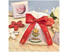 Bombonia Laraurea in Economia sacchettino con simbolo del Dollaro