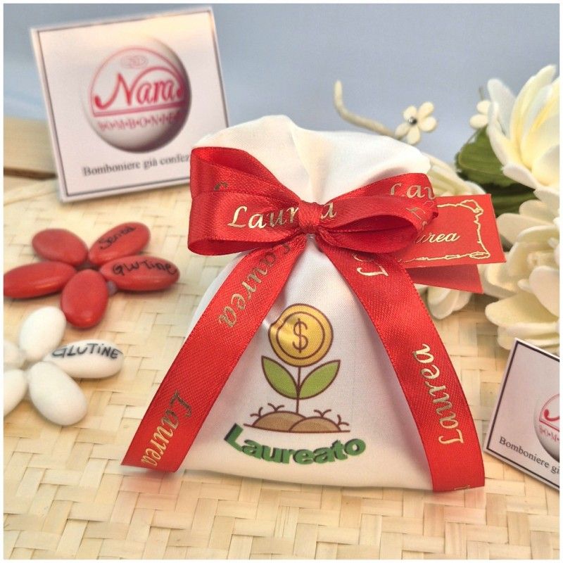 Bombonia Laraurea in Economia sacchettino con simbolo del Dollaro