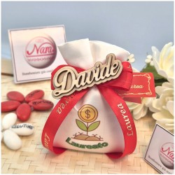 Bombonia Laraurea in Economia sacchettino con simbolo del Dollaro