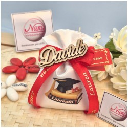 Sacchettino Bomboniera Con simbolo della Laurea