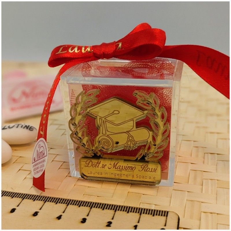 Scatolina Plexiglas da Laurea personalizzata