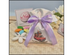 Bomboniera Pensione tempo libero Sacchettino personalizzato