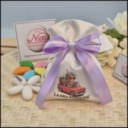 Bomboniera Pensione tempo libero Sacchettino personalizzato