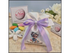 Bomboniera pensione Postina Sacchettino con Nome personalizzato