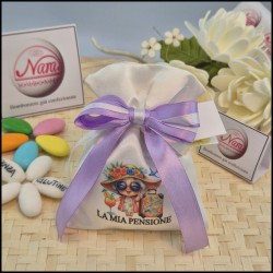 Bomboniera Pensione Infermiera Sacchettino Vacanza