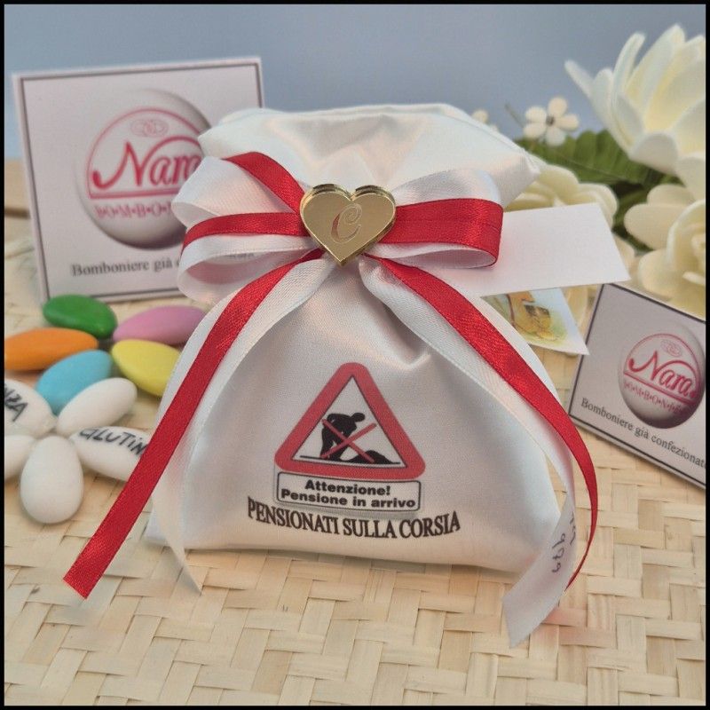 Bomboniera Pensione Lavoratore Cuore personalizzato