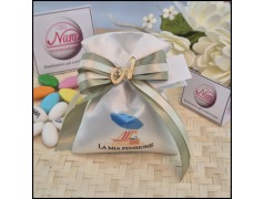 Bomboniera Pensione Relax Sacchettino con iniziale