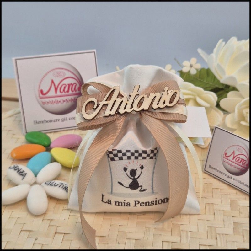 Sacchettino Portaconfetti con traguardo