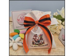 Bomboniera pensione Giardiniere sacchettino personalizzato