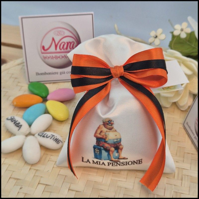 Bomboniera Pensione Idraulico Sacchettino personalizzato