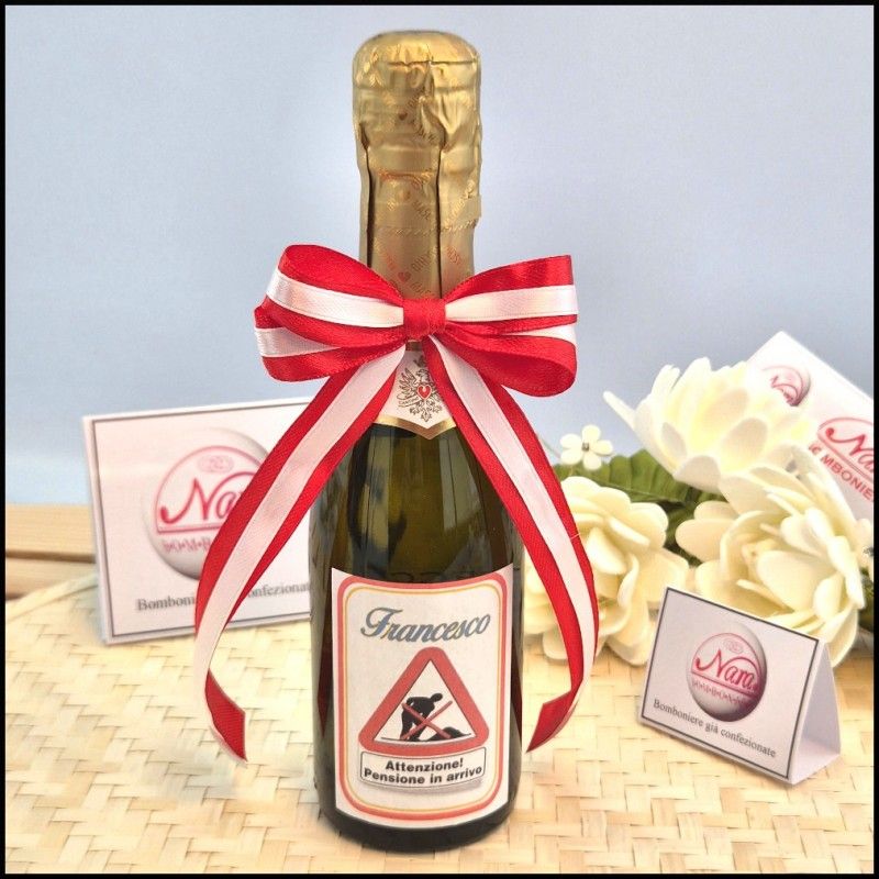 Bomboniera pensione Bottiglietta mini prosecco