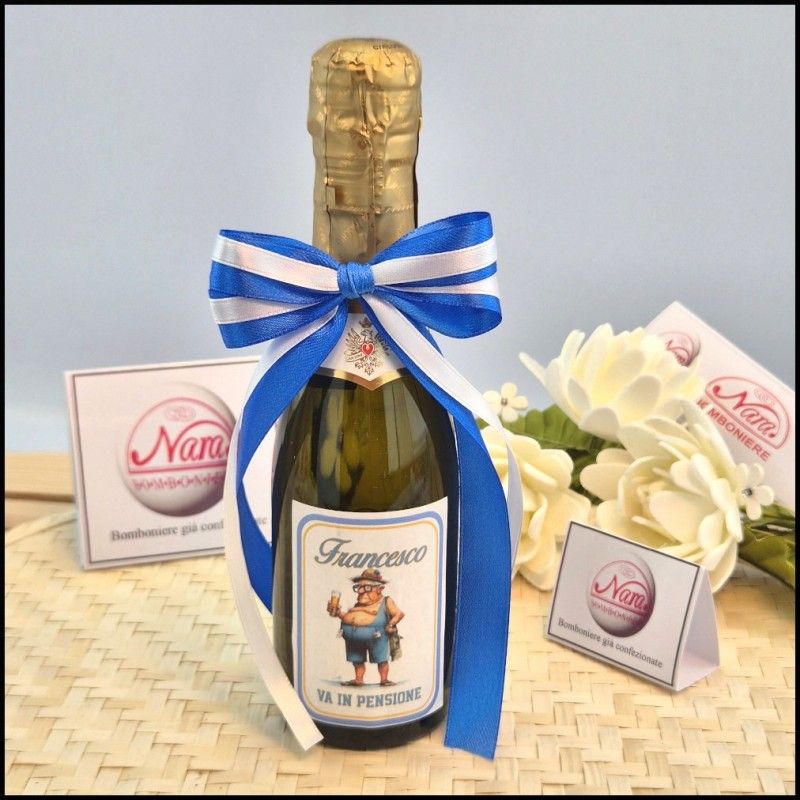 Bomboniera pensione Muratore Prosecco Personalizzato