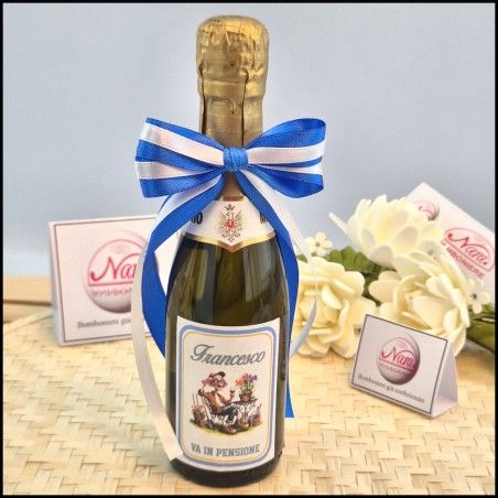 Bomboniera pensione Fabbro Prosecco personalizzato