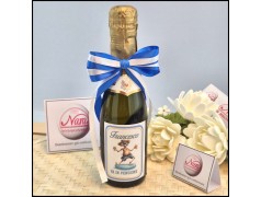 Bomboniera Pensione Elettricista Prosecco personalizzato