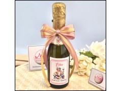 Bomboniera pensione Commessa Mini prosecco personalizzato
