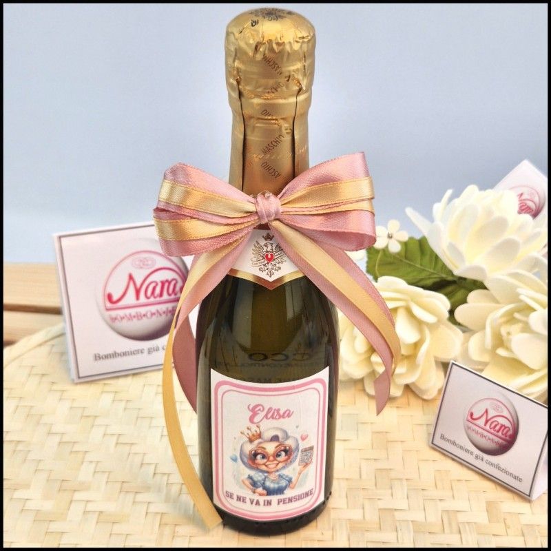 Mini prosecco con Pensionata regina del Bingo