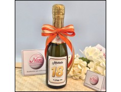Mini Bottiglie di prosecco personalizzate per 18 Compleanno